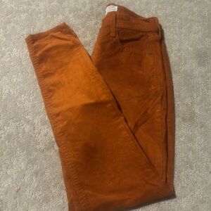 Old Navy Orange Corduroy Button-Fly Pants